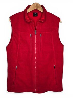 SCOTTeVEST Fireside Fleece Tech Vest Men Flame Red 15 Pocket M